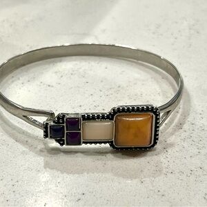 Jewelmint Santa Fe Sunset Bracelet Bangle with Multi Colored Stones